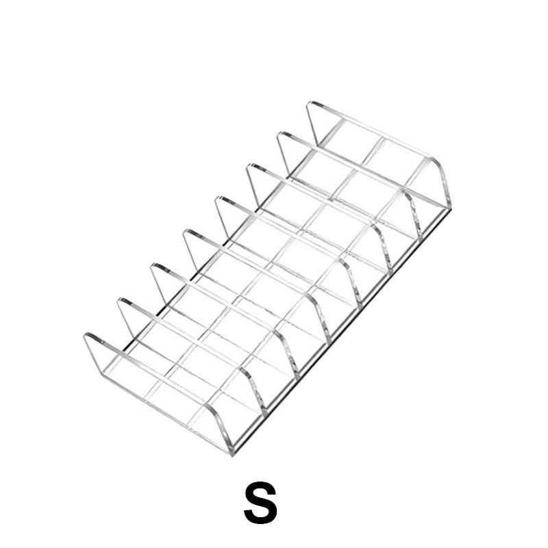 

Acrylic Eyeshadow Palette Makeup Organizer 7-Section Makeup Palette Organizer Cosmetics Storage Holder for Eyeshadow Palettes