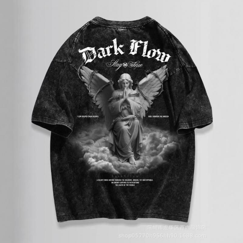 Old School American Washed Casual T Shirt S