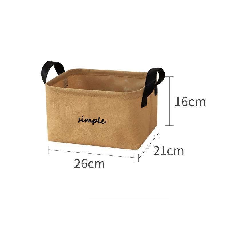 1pcs cotton Linen Fabric Storage Basket Clothes Toy Snack Storage Box Home Organizer Large Capacity Foldable Storage Basket