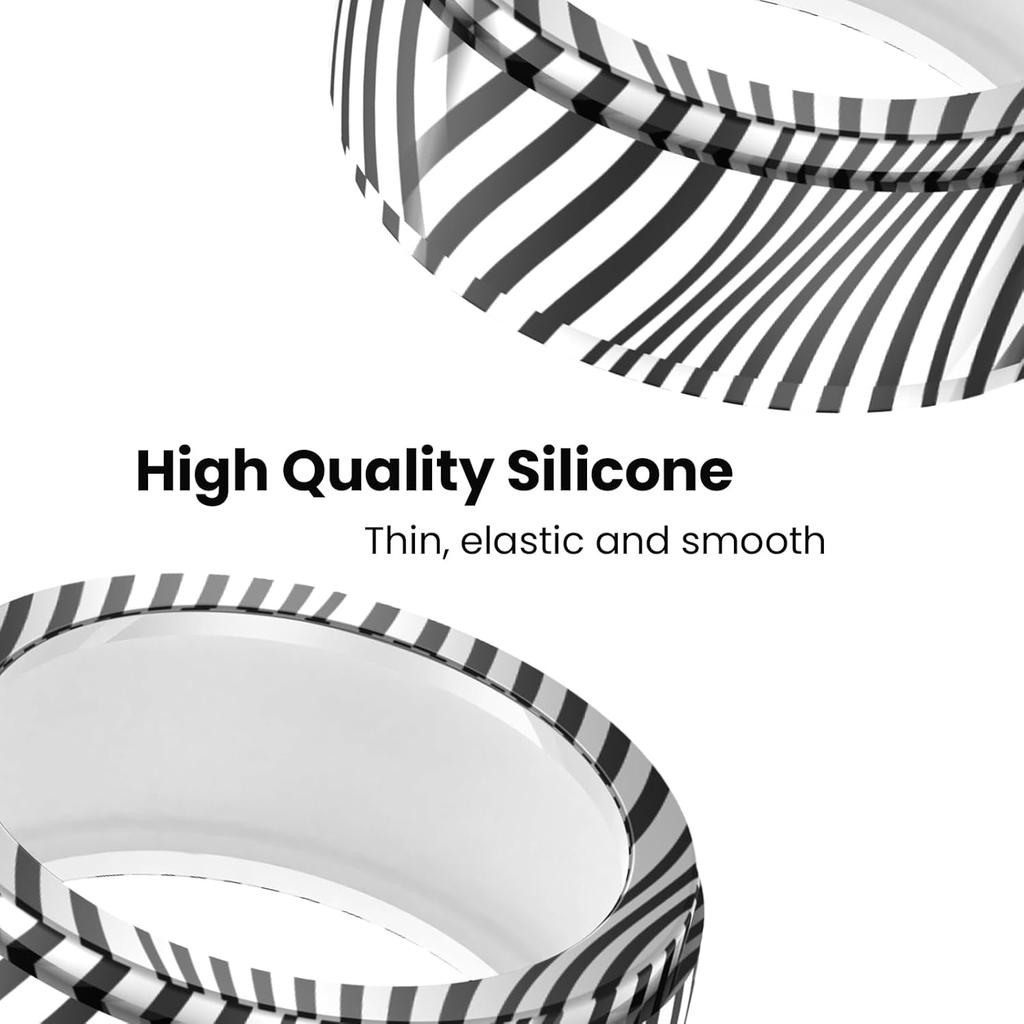 Ring Cover Compatible for Oura Ring Gen 4/Oura Ring Gen3/Samsung Galaxy Ring Protector Case, Rubber Ring Protector Cover for Oura Ring Gen 4 3