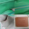 Used COACH Tote Bag By color C2594 leather green gray casual