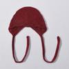 Solid Color Lace-up Knitted Hat, Photo Artifact Rabbit Down Rabbit Fur, Windproof Soft Waxy Bag Head In Autumn and Winter, Showing Face and Small Ear