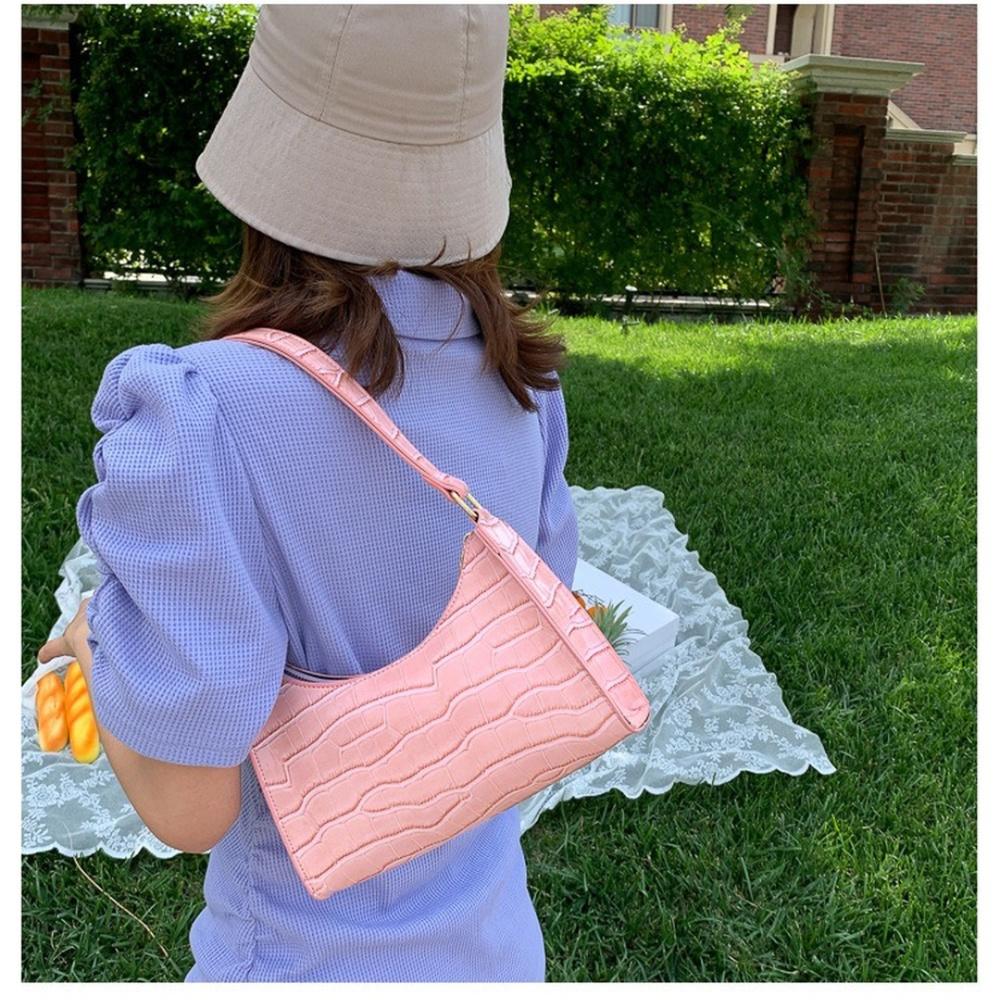 Retro Casual Kadın Tote Omuz Çantaları Kadın Deri Düz Renk Çanta Moda Çanta için