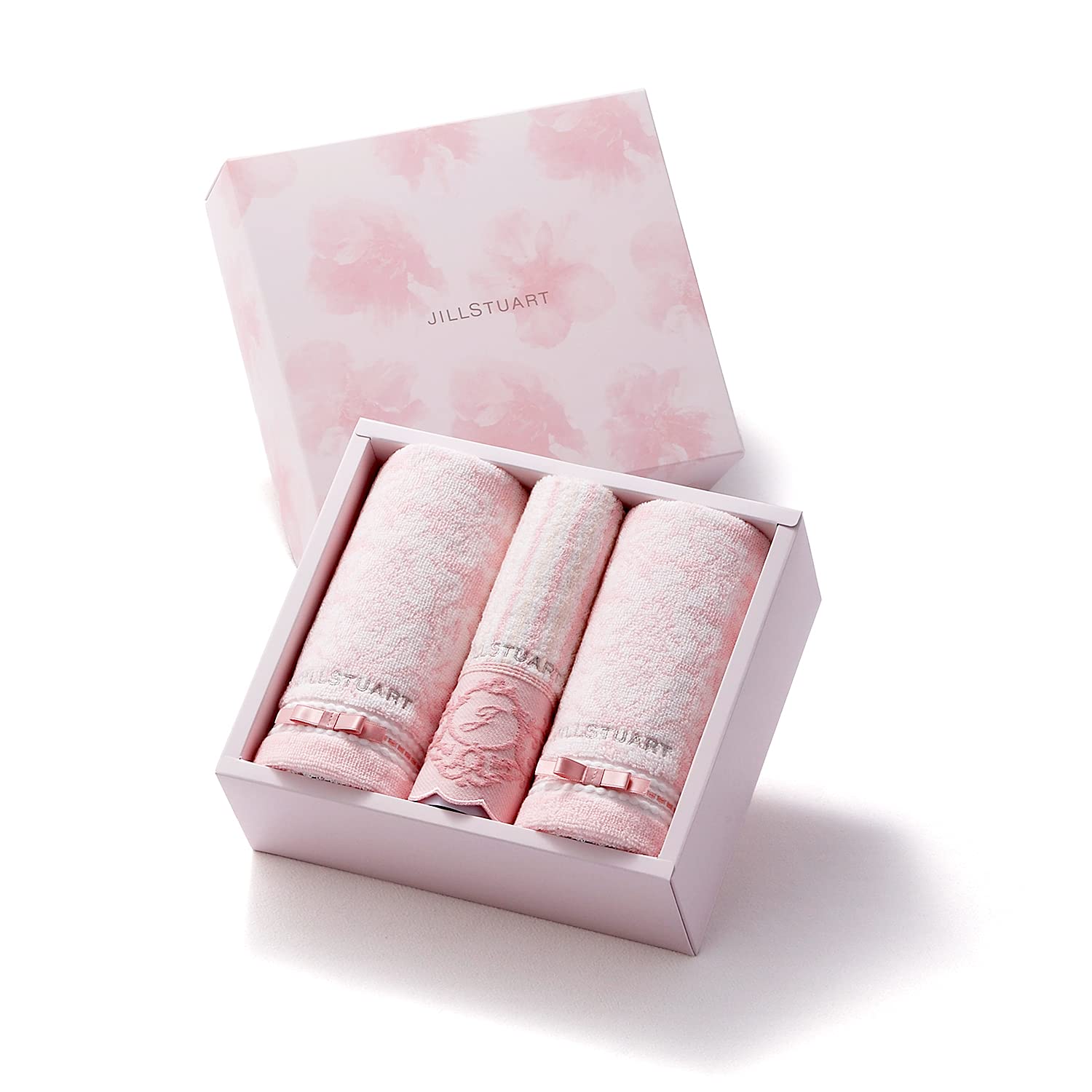 

JILL STUART Elegance Fleur Towel Gift, Pink, Washcloth/Face Towel, 58-3189250, Approx. 25cm x 22cm