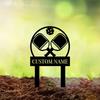 Metal Garden Stakes Outdoor Lawn Decor Patio Art Personalized Gift
