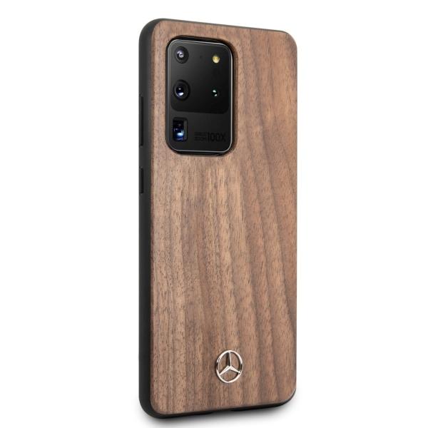 Etui do Samsung Galaxy S20 Ultra Mercedes Wood Line Orzechowe