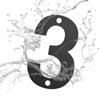 4inch/10cm Fashion Steel with Screw Door Label Numeral Tag 0 To 9 Number Plate Sign