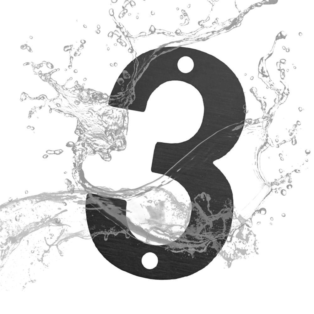 4inch/10cm Fashion Steel with Screw Door Label Numeral Tag 0 To 9 Number Plate Sign