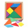 Kinder Montessori Holz Tangram Puzzle Holz Spielzeug Bunte IQ Spiel Brain Teaser Intelligente Pädagogisches Spielzeug für Kinder