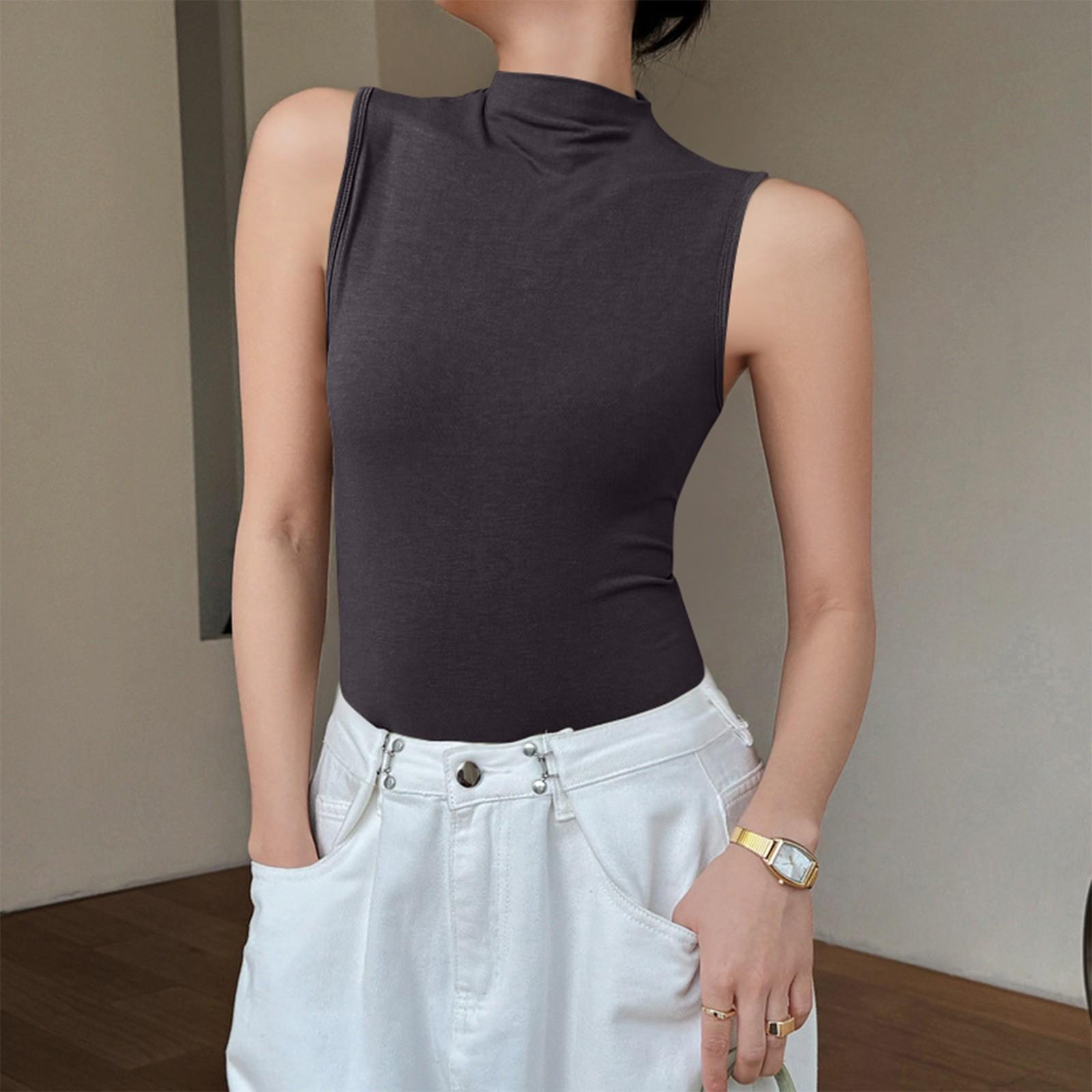 

Женский хлопковый жилет с коротким рукавом и безрукавкой M