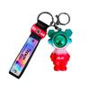 Gradient Cool Faceted Lightning Bear Keychain Pvc Car Bag Charm Gift