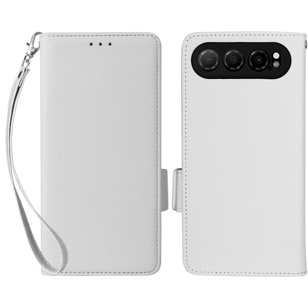 Pro ZTE nubia Air Case Peněženka s texturou liči Kožené pouzdro na telefon s řemínkem na zápěstí