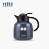 Tyeso 1000ML Pumpkin-Shaped Thermos Steel Insulated Tea Infuser Hot Cold Water Bottle Removable Infuser 304 Stainless Large Capacity with Eye Sticker