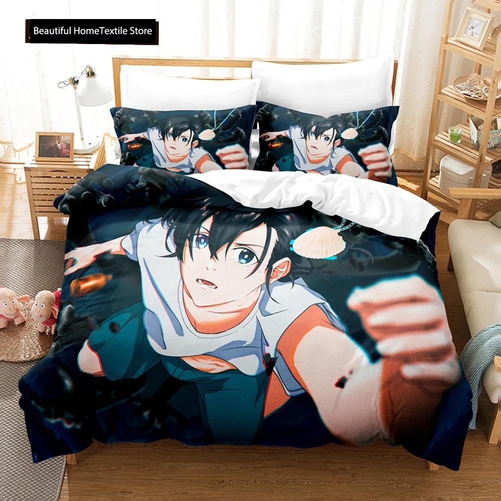 3D Gedrucktes Summer Time Rendering Bettwäsche-Set Anime Bettbezug Doppel Twin Full Queen King Erwachsene Jungen Bettwäsche Steppdeckenbezug