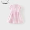 Dave & Bella Girls' Cotton Plaid Princess Dress