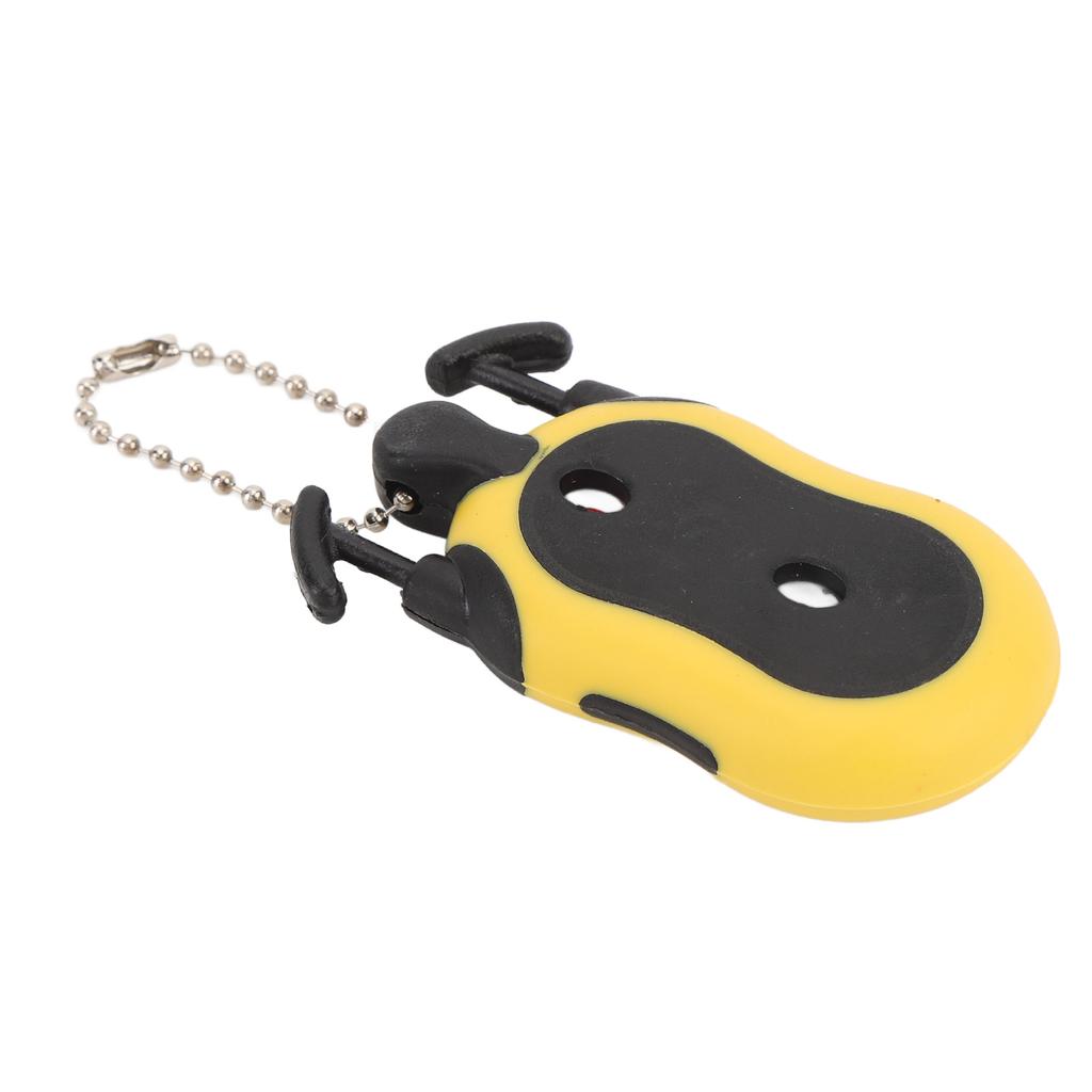 Club Score Counter Yellow 2 Holes Portable Gourd Shape Club Stroke Counter for Competition