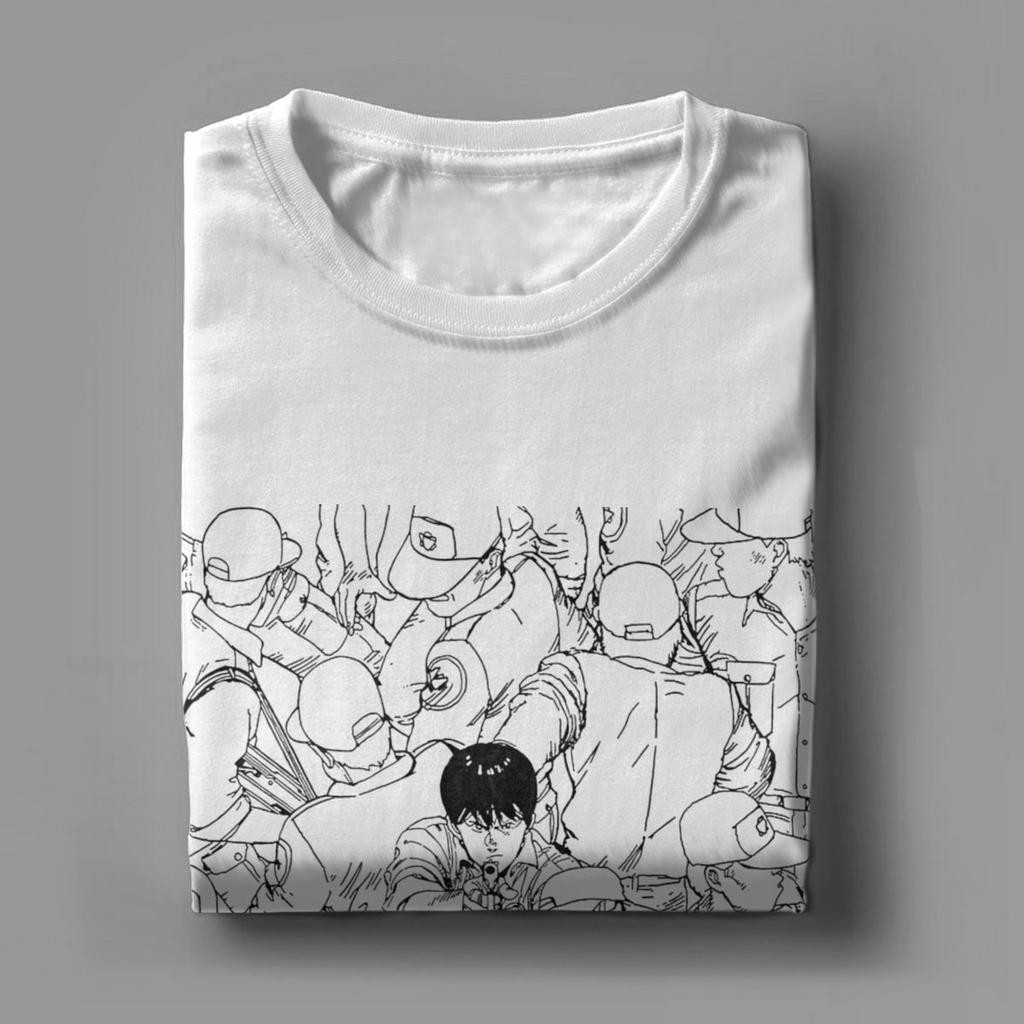 Herr Akira Kaneda Manga Anime T-shirts Rena Bomullskläder Hipster Kortärmade Rundhalsade T-shirts Stora Storlekar T-shirts