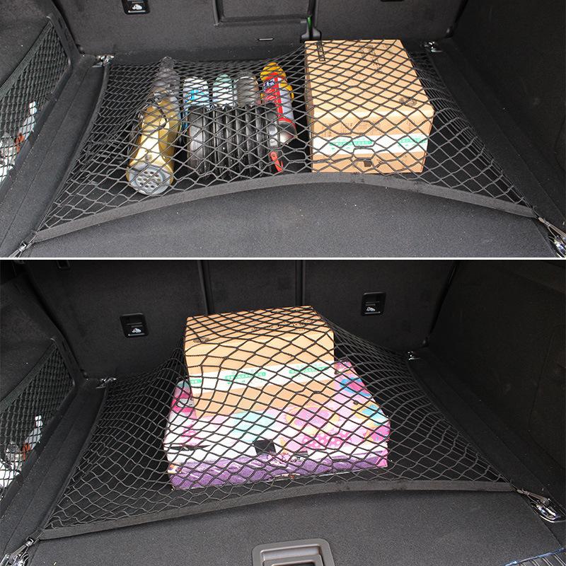 Car Trunk Luggage Storage Cargo Organizer Elastic Mesh Net For Ford Escape Kuga 2014- Styling Accessories