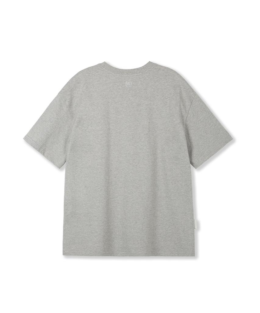 Yusentig Og Logo T-Shirt Melange Grey Aw5Me4381F