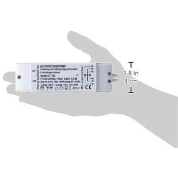 Transmedia ET-150 Halogenový transformátor 230 / 12V / 50-150W, ochrana proti přetížení, tepelná pojistka, ne
