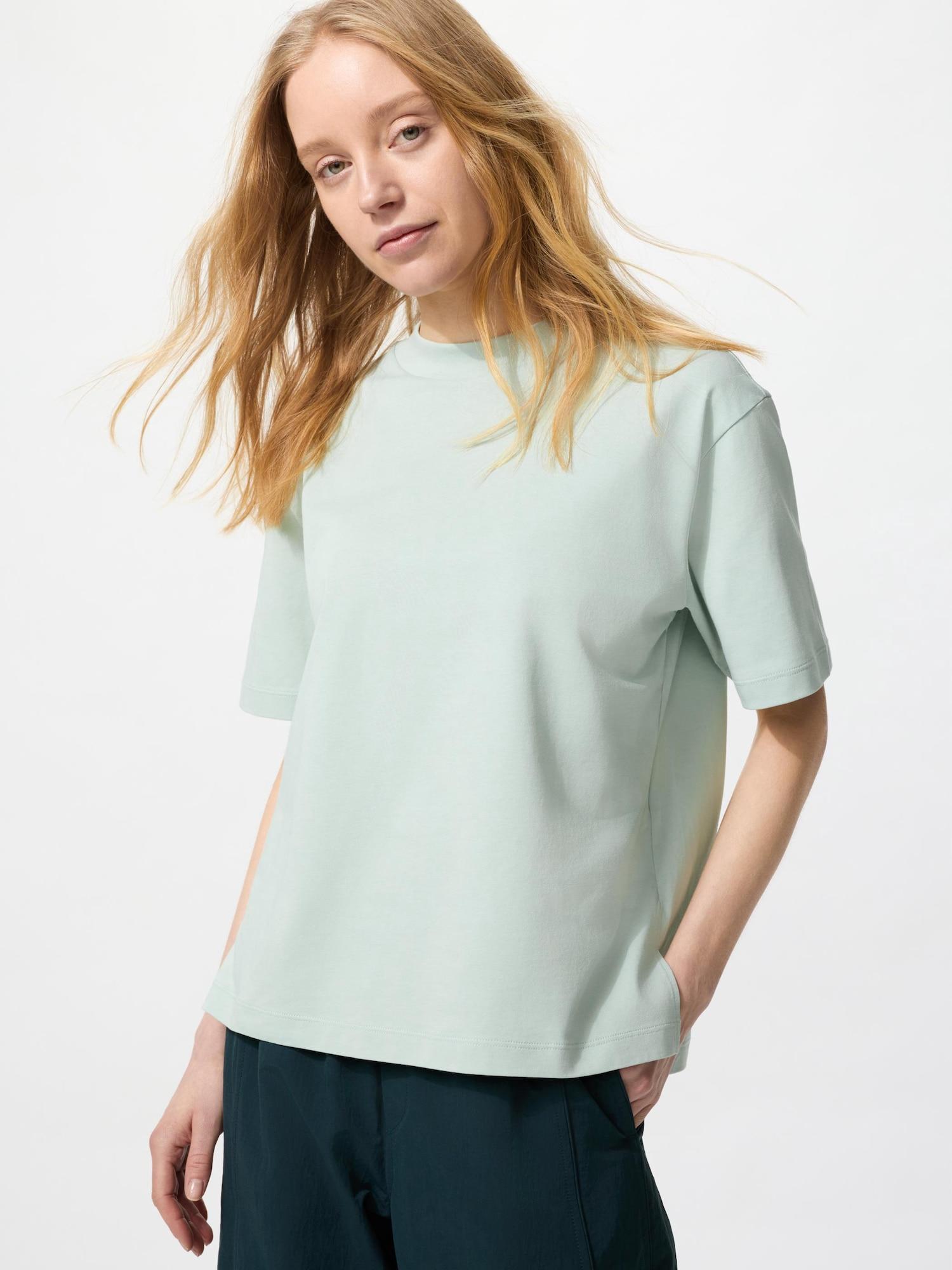 

Футболка Uniqlo Airism CoTTon с коротким рукавом 51 GREEN/WOMEN M