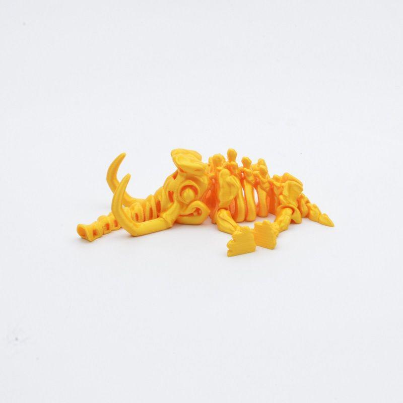 3D Printed Adorable Movable Mammoth Cartoon Skeleton Toy