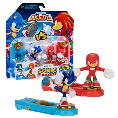 AKEDO Hashi Japonés Paquete de Duelo Akedo Legendario Sonic el Erizo Knuckles el Equidna [Producto Oficial] Top-in (Sonic vs. nudillos)