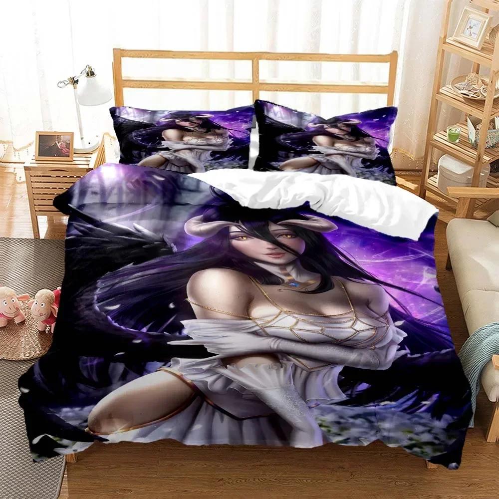 Sexy Anime Beauty Digital Print Comfortable Duvet Quilt Cover Pillowcase Bedding Set Children Bedroom Decoration Home Textile