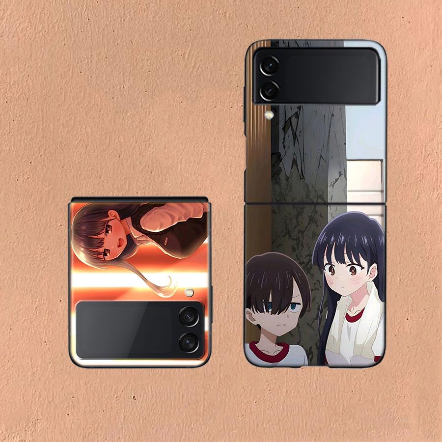 Yamada Anna Coque For Samsung Z Flip7 6 Galaxy Case Shockproof Z Flip5 Z Flip3 4 5G Hard Cover Phone TPU PC Hard Funda
