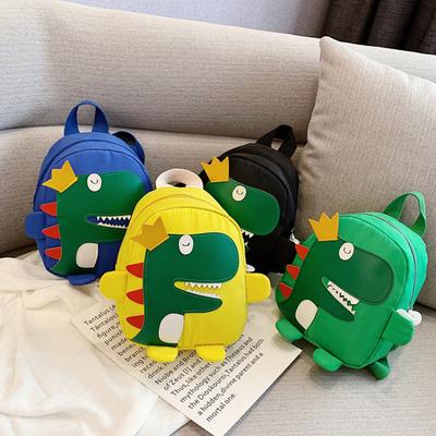 Cute Cartoon Dinosaur Backpack Children Shoulder Bag Toddler Waterproof Nylon Handbag Kindergarten Student Small School Bag for Girl and Boy