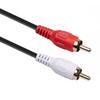 Professional 6.35mm Male to Dual RCA Male Audio Cable HiFi Stereo Aux Adapter for Mixer
