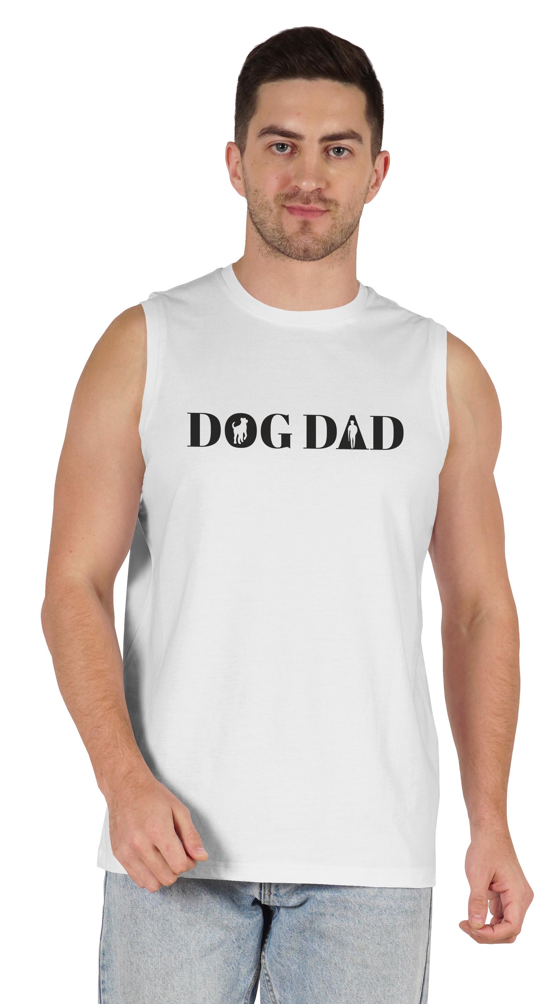

Inkmeso Чоловіча футболка Dog Dad Graphic For the Dog Father Футболка для любителів собак XX-Large білий