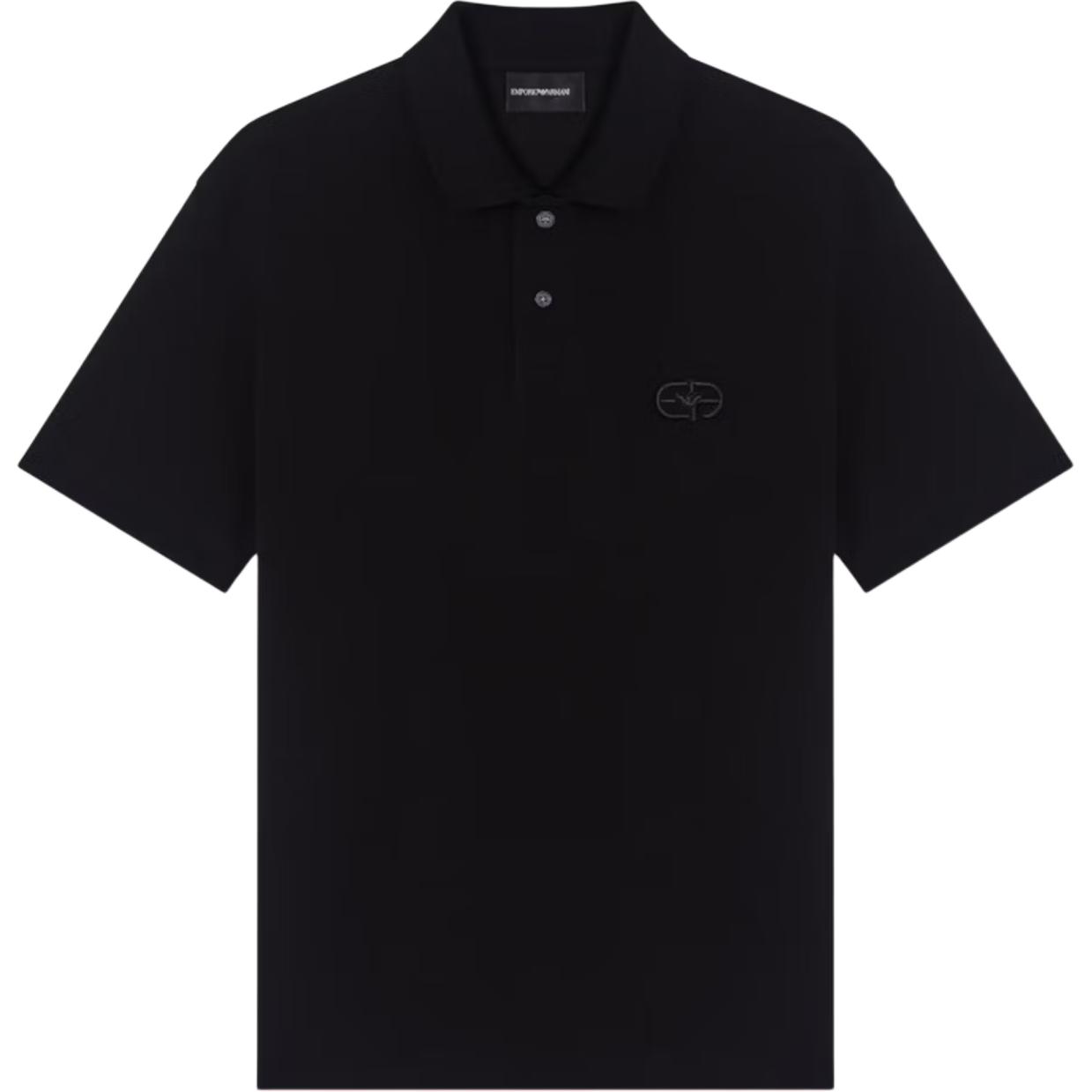 Emporio Armani Ss26 Embroidered Eagle Logo Fashion Short Sleeve Polo Shirt Men tops EM004579-AF13742-UC001 S