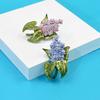 New Fashion Enamel Lilac Flower Brooches Beauty Spring Summer 3 Colors Available Plant Clove Party Pin