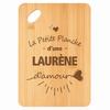 Planche À Découper - PLANETEE - Laurène d'Amour - Bambou 30×20×1 Cm - Gravée - Trou D'accroche 24 Mm