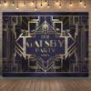 One Large Gatsby-themed Polyester Backdrop Multi-functional Room Decoration with Seasonal Backgrounds