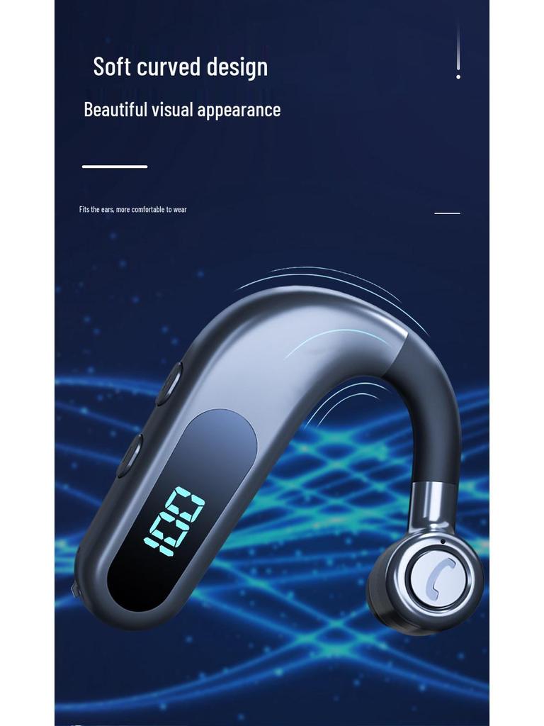 New Wireless Bluetooth Over-Ear Headset with Digital Display, Long Battery Life, and Large Standby Capacity