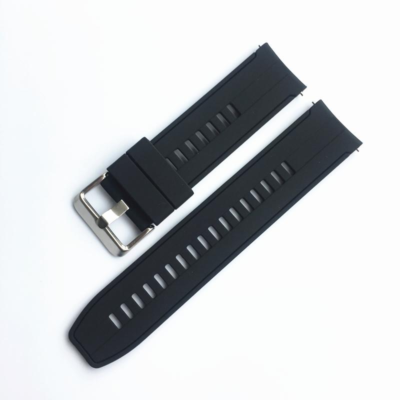 Soft Silicone Watchband 20mm 22mm Youth Color for Samsung Watch Rubber Quick Release Huawei GT2 Seiko Bracelet Band Strap