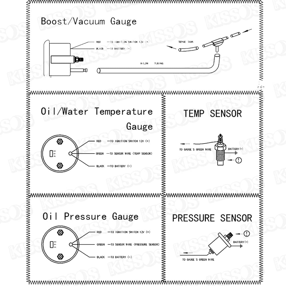 Boost Meter, Turbo, Mechanical BER Display, 2.0 inches (52 mm), General Purpose