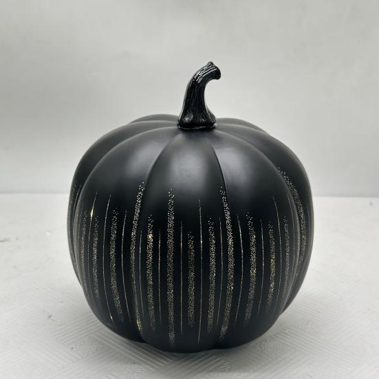 Twinkle Pumpkin Night Light with Timer Halloween Glass Starry Night Lamps Auto-Off LED Fall Decoration for Tabletop Mantel