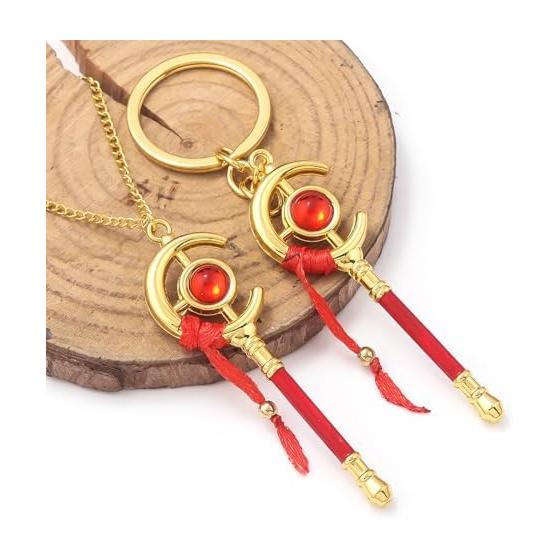 Akixen Frieren Keychain Cosplay Anime Prop Lightweight Accessory Merchandise Fashion Jewelry Alloy Gift for Halloween Christmas Birthday Party School
