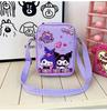 Kids Cartoon Stitch And Kuromi Pu Shoulder Bag For Girls And Boys With Cute Design For Daily Use