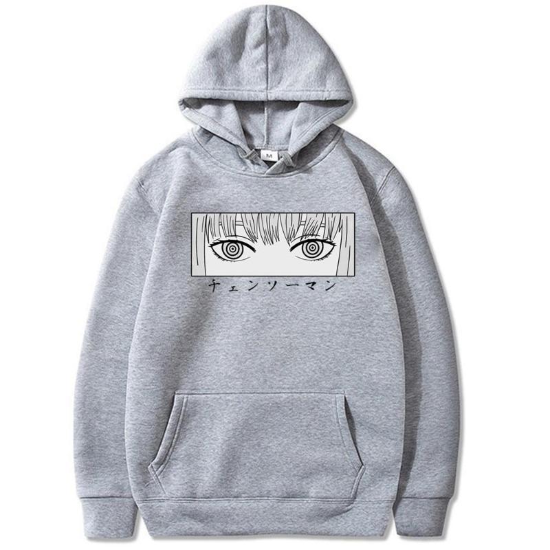 Denji Makima Japanese Animation Men's Hoodie Vintage Unisex Pullover Men Vintage Graphic Hoody Tops Oversize Clothing