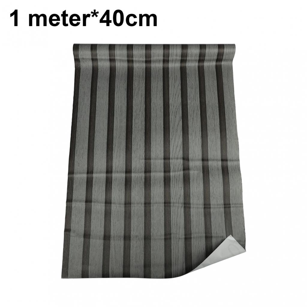 Wood Slat Design Self Wallpaper 40cm for Easy Room Refreshing