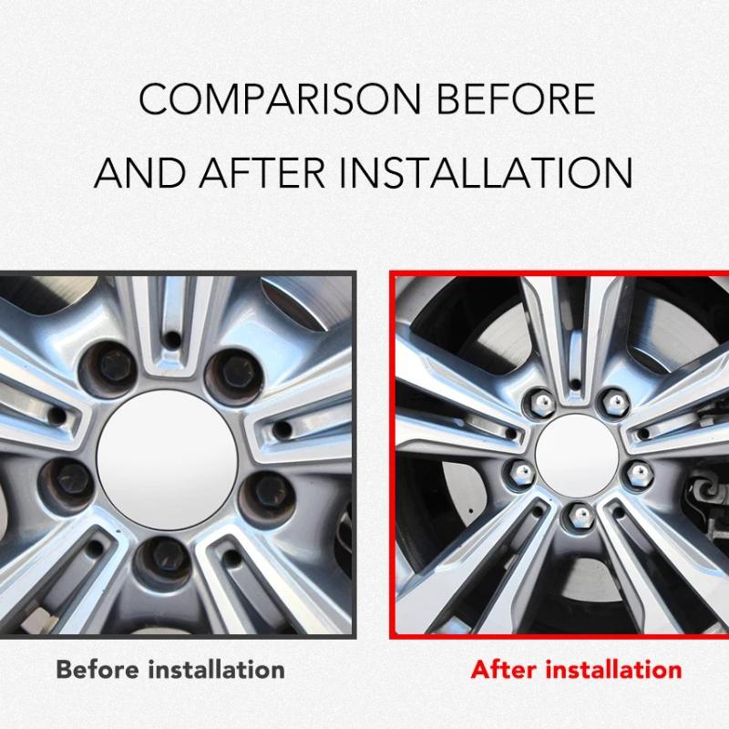 17MM car wheel hub tire cap wheel hub nut protective cover suitable for Mercedes Benz W203 W210 W211W124 W202W204