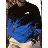 Men's 3D Stripe Printed Long-sleeved T-shirt, Comfortable, Breathable and Versatile Men's Top