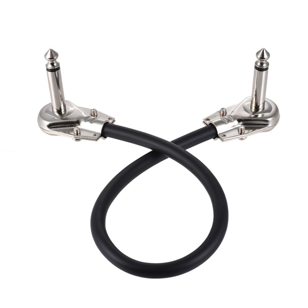 

15/30cm Instrument Patch Cable Right-angle Effect Pedal Connectors Guitar Effect Pedal 30cm