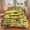 3Pcs Spongebob Squarepants Collage Bedding Sets For All Sizes New 3D Printed Bed Cover Comforter Duvet Cover Pillowcase Bedroom Decoration