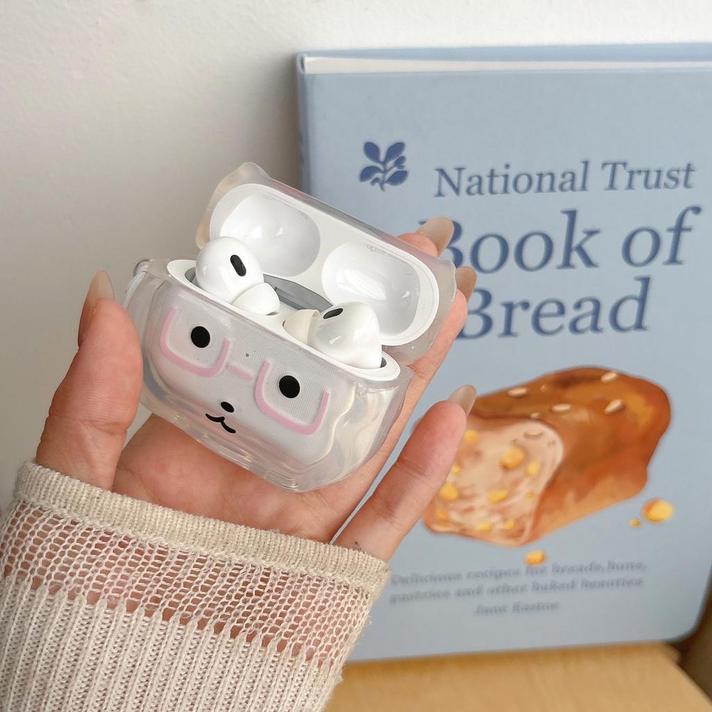 Glasses puppy AirPods 1 protective case female apple 1/1 generation AirPods pro1 earphone case cute