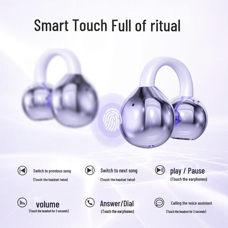 Huixun Clip-Ear Wireless Bluetooth Earbuds